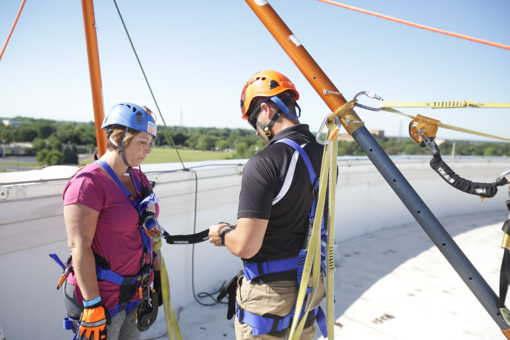 Lake Area United Way Rappelling